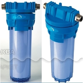 картинка ГЕЙЗЕР - Корпус фильтра  Aqua 10SL 1/2" FP-3 прозрачный для хол. воды