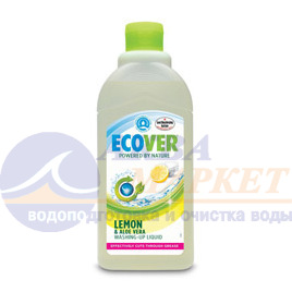 картинка Ecover - Экологическая жидкость для мытья посуды с лимоном и алоэ-вера "Эковер", 500 мл