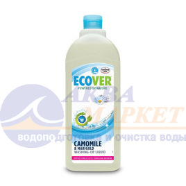 картинка Ecover - Экологическая жидкость для мытья посуды с ромашкой и молочной сывороткой "Эковер" 1л