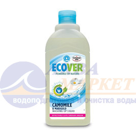 картинка Ecover - Экологическая жидкость для мытья посуды с ромашкой и молочной сывороткой "Эковер", 500 мл