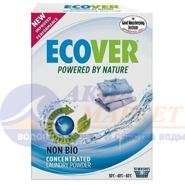 картинка Ecover - Бесфосфатный стиральный порошок NON BIO integrated с отбеливателем, 750 гр